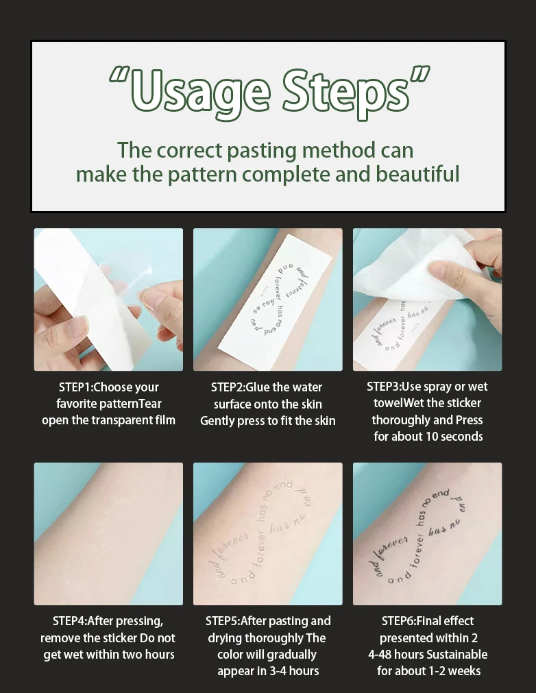 1pc Dark Floral Waterproof Temporary Tattoo Stickers, Lasting 1-2 Weeks, Simulates Semi-Permanent Fake Tattoos
