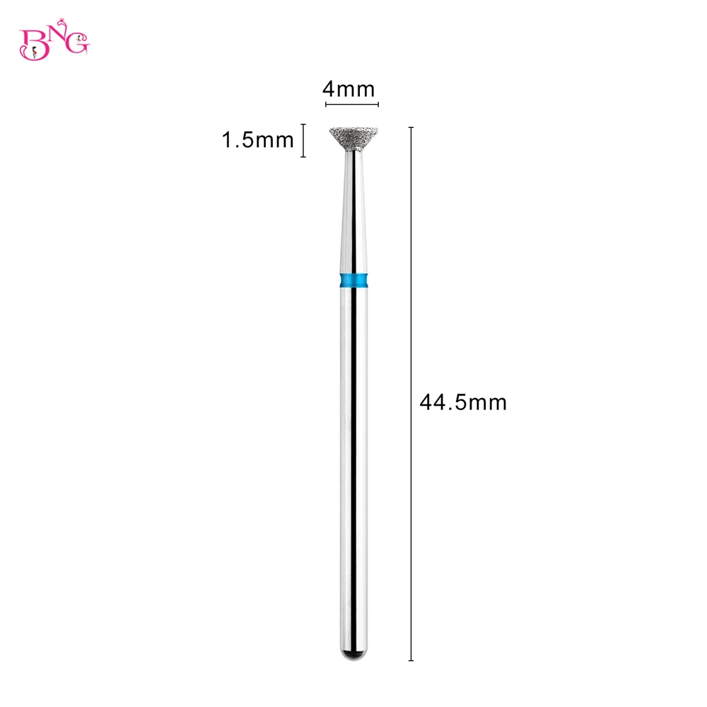 BNG 5Pcs Nail Drill Bit Cuticle Clean Manicure Bits Gel Overflow Removal Rotary Burrs E-file Nail Bits Manicure Pedicure Tools