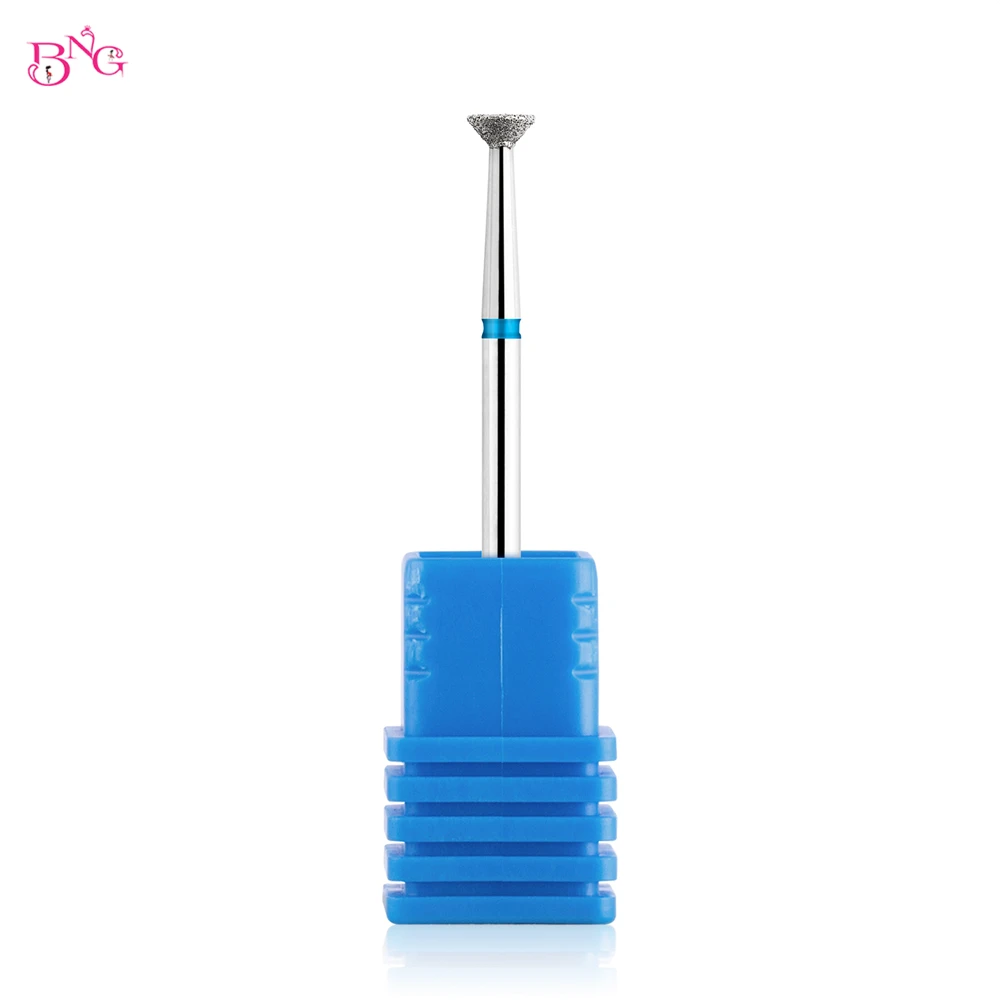 BNG 5Pcs Nail Drill Bit Cuticle Clean Manicure Bits Gel Overflow Removal Rotary Burrs E-file Nail Bits Manicure Pedicure Tools