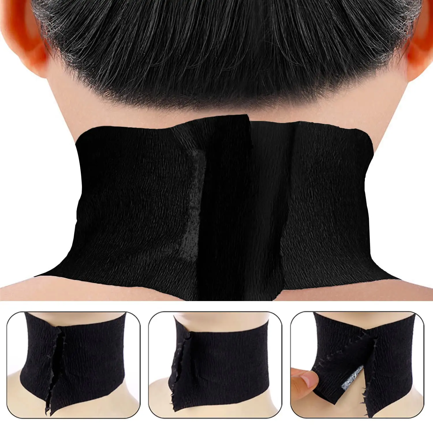 5Pcs/set Disposable Hairdresser Neck Strip Haircut Paper Barbershop Adjustable Hairdressing Collar Hair Salon Styling Tools