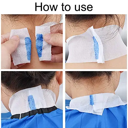 5Pcs/set Disposable Hairdresser Neck Strip Haircut Paper Barbershop Adjustable Hairdressing Collar Hair Salon Styling Tools