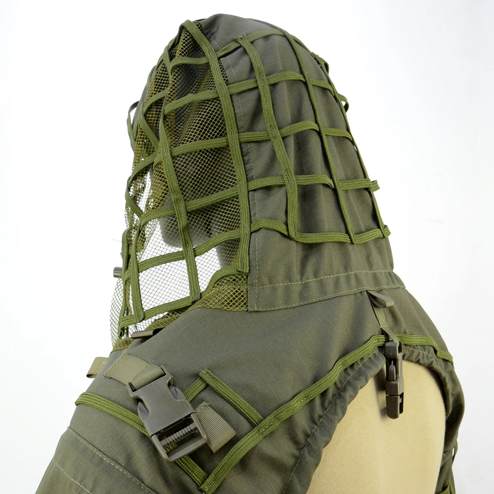 Ghillie Suit Foundation, Ghillie Poncho, Camouflage Hunting Base, Cape Sniper Viper Hood for Airsoft Paintball