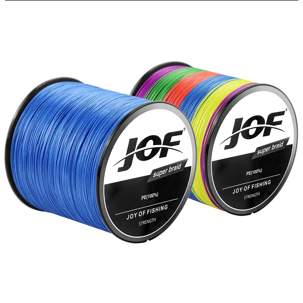 JOF Braided Line Fishing Line 8 Strands Fishing Thread Multifilament Line Braided Cord Lived For Silk Line 300M 500M 1000M