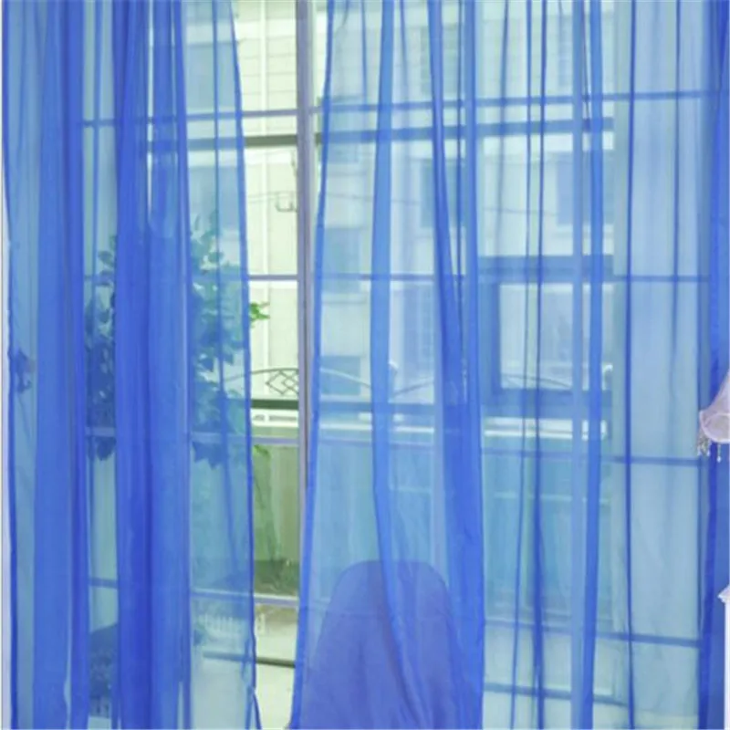 1Pc Modern Tulip Window Screen Living Room Bedroom Door Kitchen Drape Curtain Home Decoration Supplies