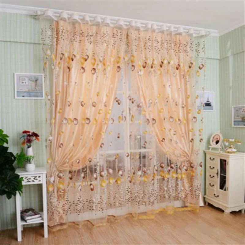 1Pc Modern Tulip Window Screen Living Room Bedroom Door Kitchen Drape Curtain Home Decoration Supplies