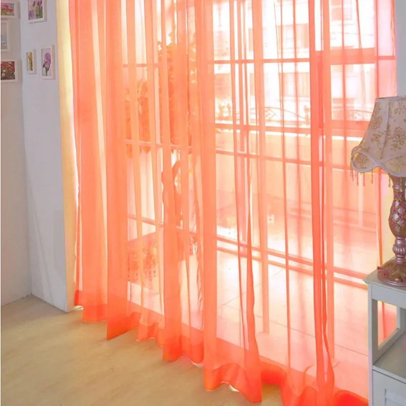 1Pc Modern Tulip Window Screen Living Room Bedroom Door Kitchen Drape Curtain Home Decoration Supplies