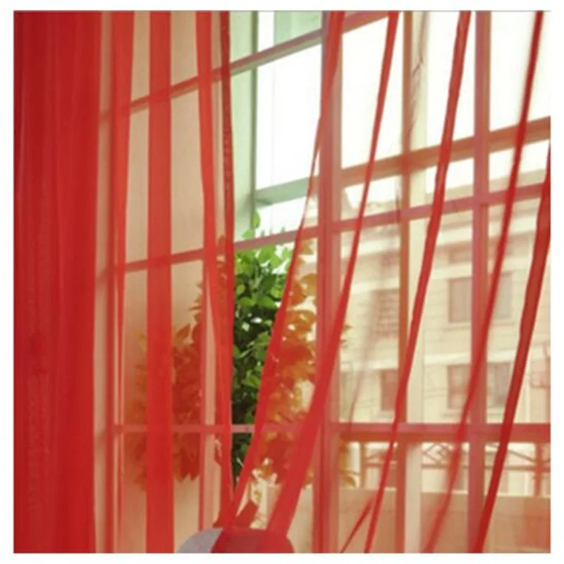 1Pc Modern Tulip Window Screen Living Room Bedroom Door Kitchen Drape Curtain Home Decoration Supplies