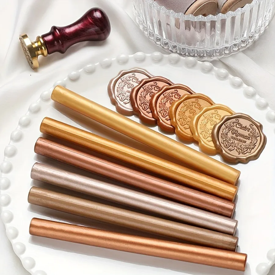 10 Pcs/Lot Glue Gun Sealing Wax Sticks for Wax Seal Stamp for Wedding Invitations Cards Envelopes Wine Packages Gift Wrapping