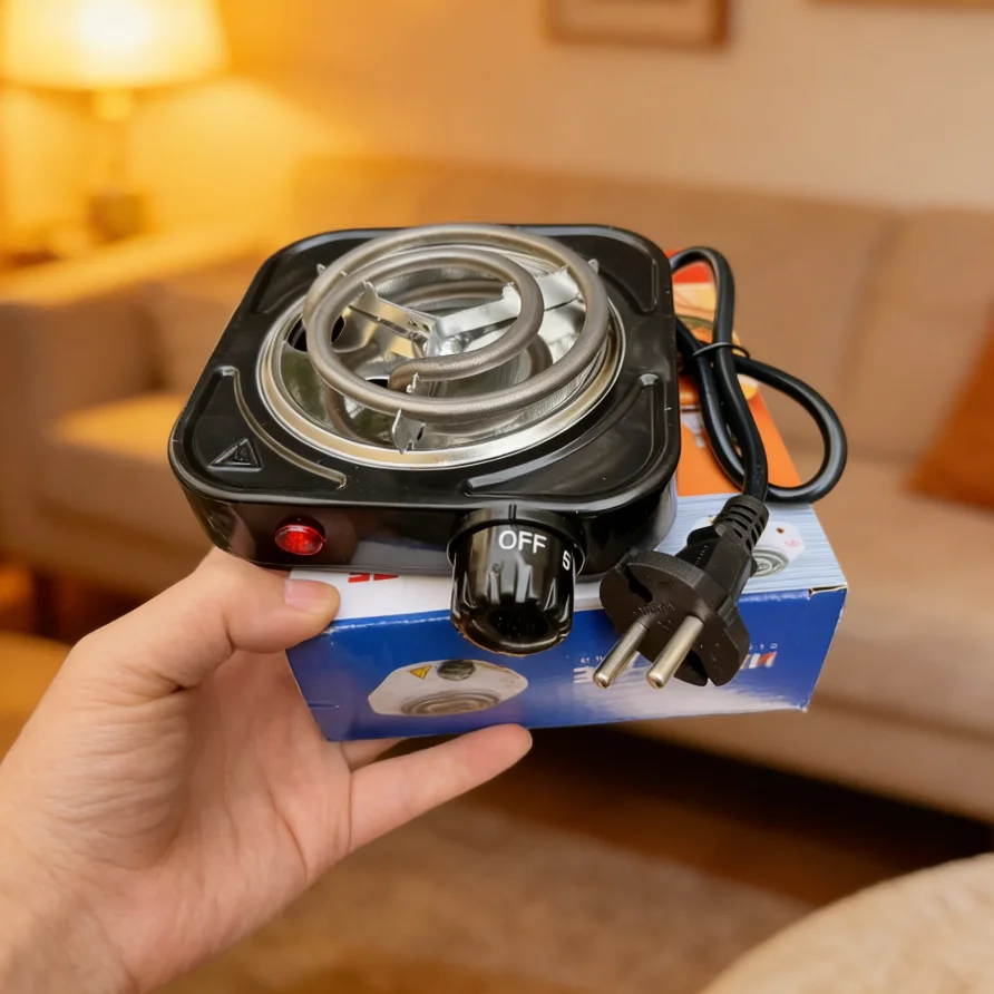 500W Electric Stove Shisha Coal Burner Hot Plate 220V Travel Portable Cooking Appliances Coffee Heater Chicha EU Plug