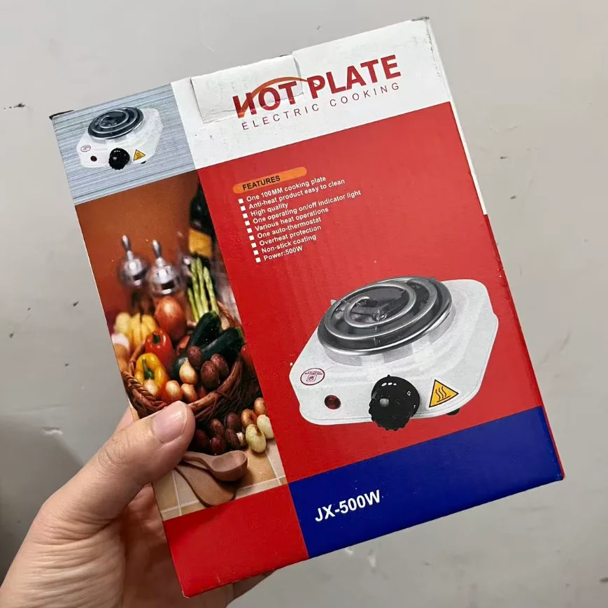 500W Electric Stove Shisha Coal Burner Hot Plate 220V Travel Portable Cooking Appliances Coffee Heater Chicha EU Plug