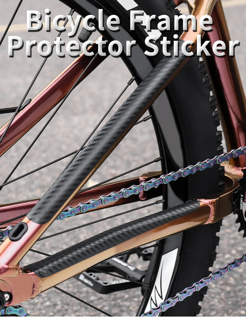 MUQZI Frame Chain Protective Stickers Bike Chainstay Protection Tape Frame Pad MTB Road BMX Bicycle Chain Guard Protector