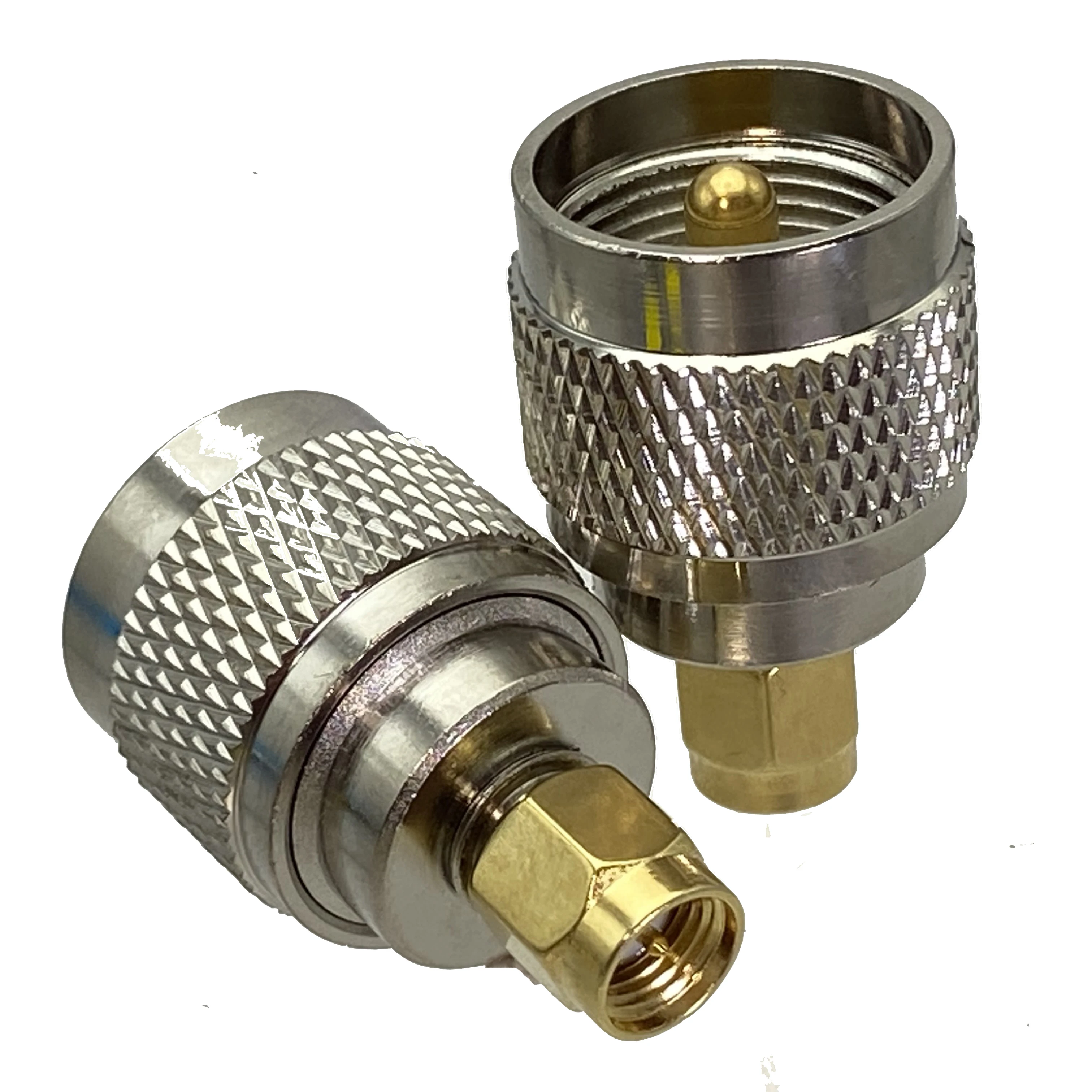 1pcs UHF SO239 PL259 to SMA Male Plug & Female Jack RF Coaxial Adapter Connector Wire Terminals Straight Brass