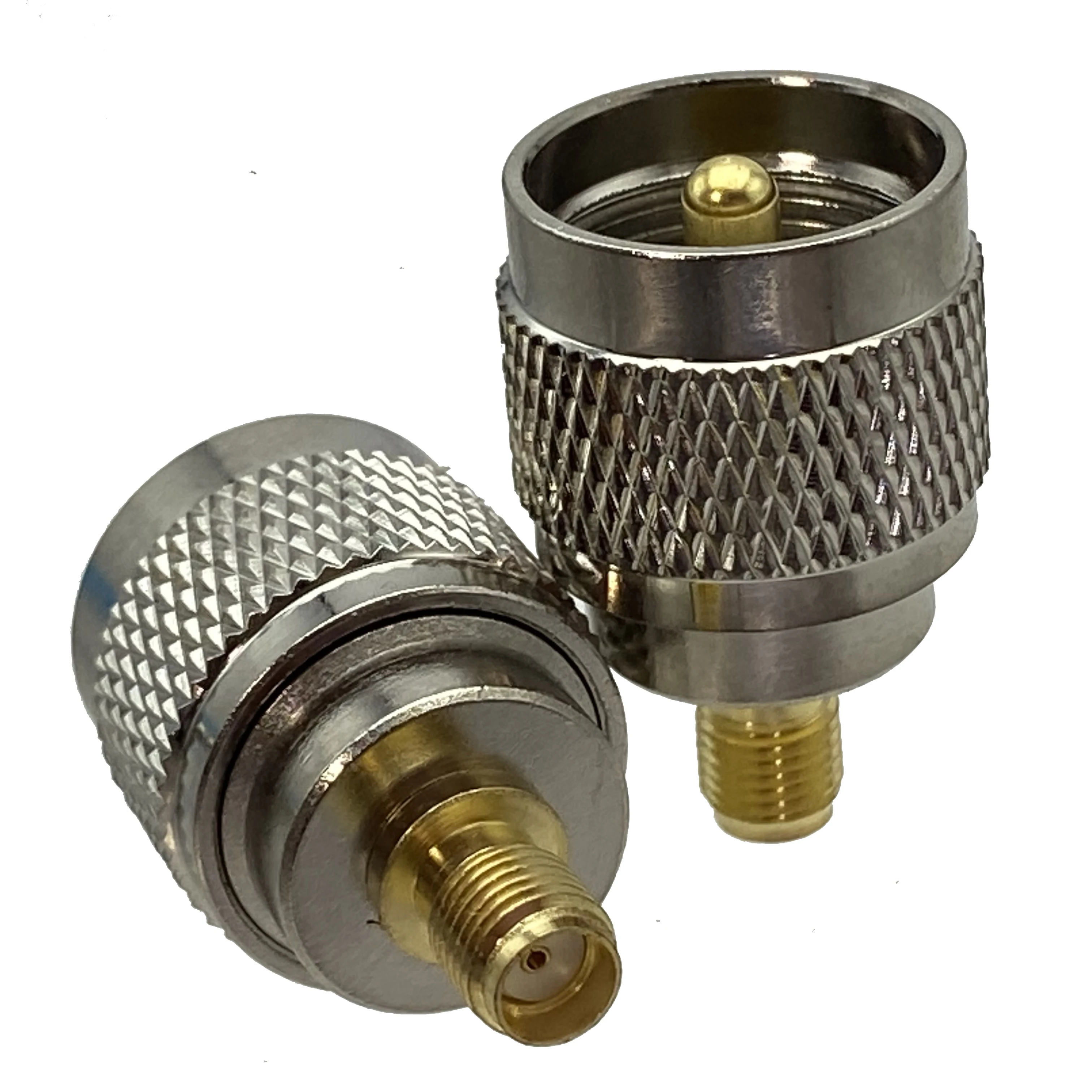 1pcs UHF SO239 PL259 to SMA Male Plug & Female Jack RF Coaxial Adapter Connector Wire Terminals Straight Brass