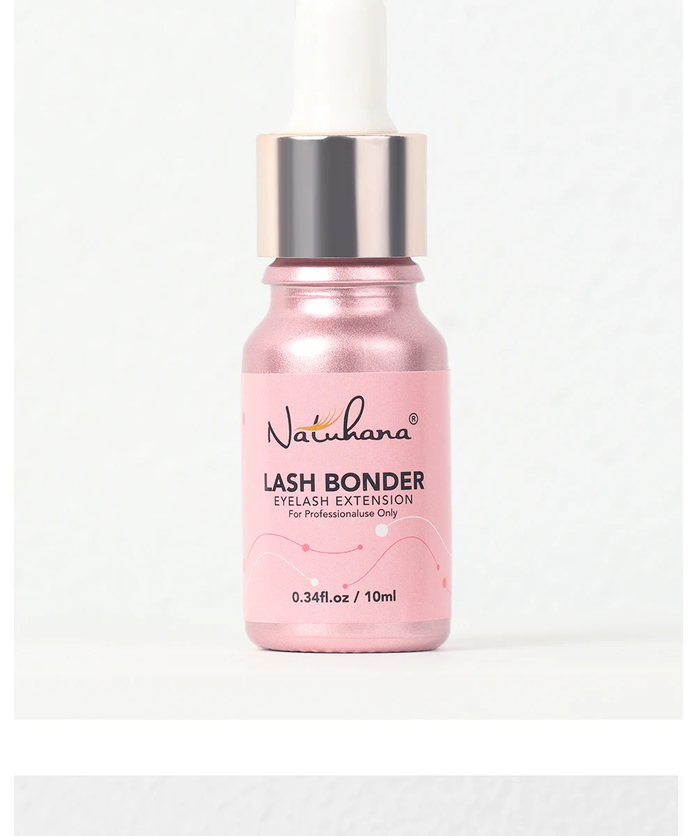 NATUHANA Lash Bonder for Eyelash Extensions Sealant Longer Retention Waterproof Oil-Proof Super Bonder Glue Accelerator