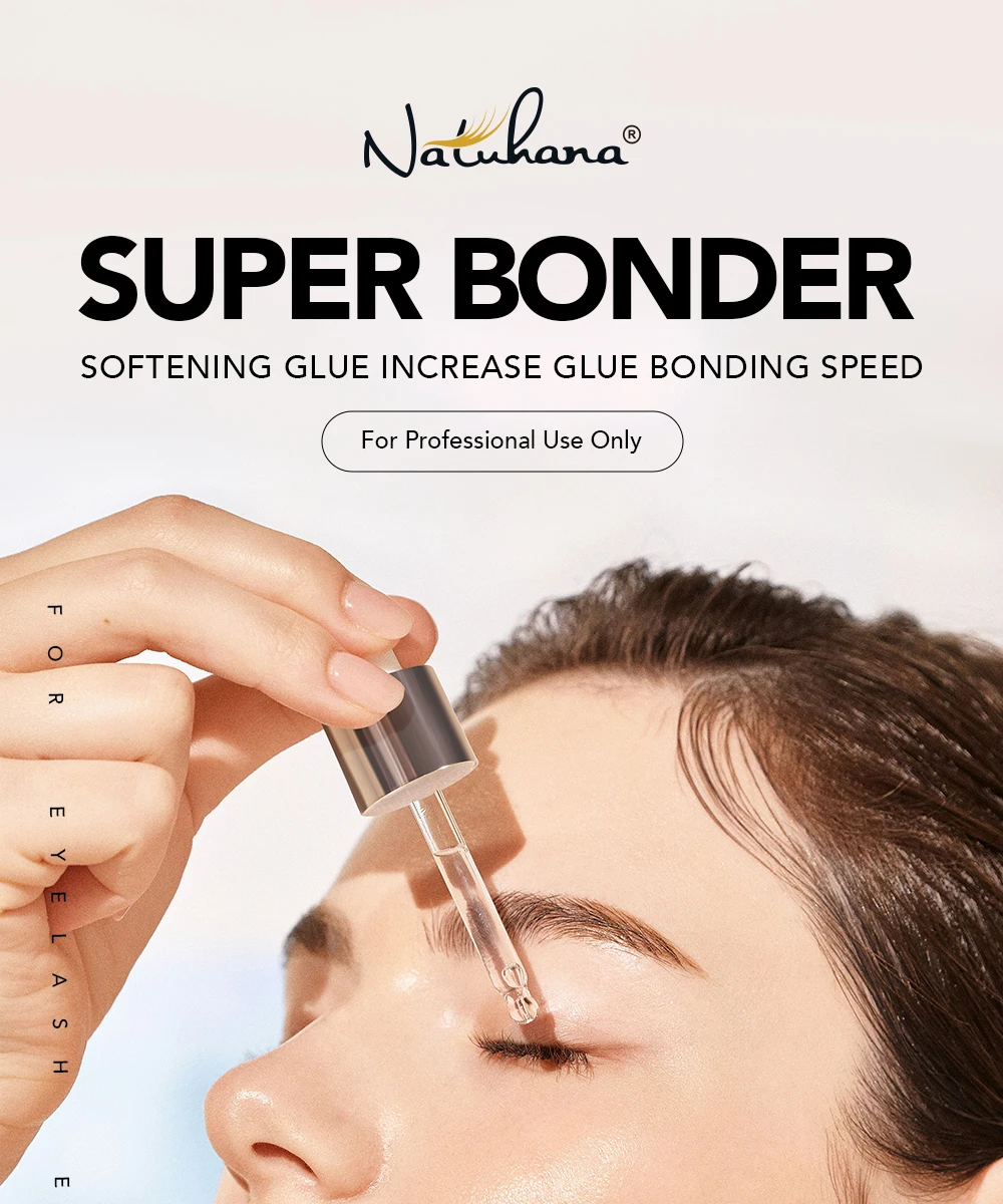 NATUHANA Lash Bonder for Eyelash Extensions Sealant Longer Retention Waterproof Oil-Proof Super Bonder Glue Accelerator