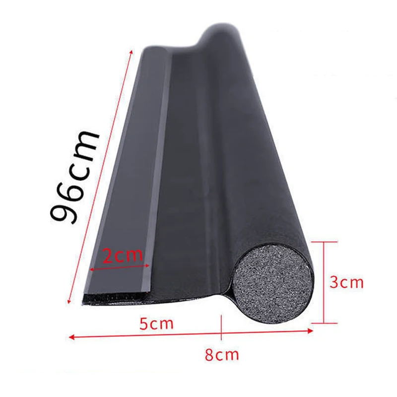 Adjustable Door Bottom Seal Strip Weatherstrip Under Door Draft Stopper Anti-Cold One Side Gap Blocker Foam Weather Strip Adjust
