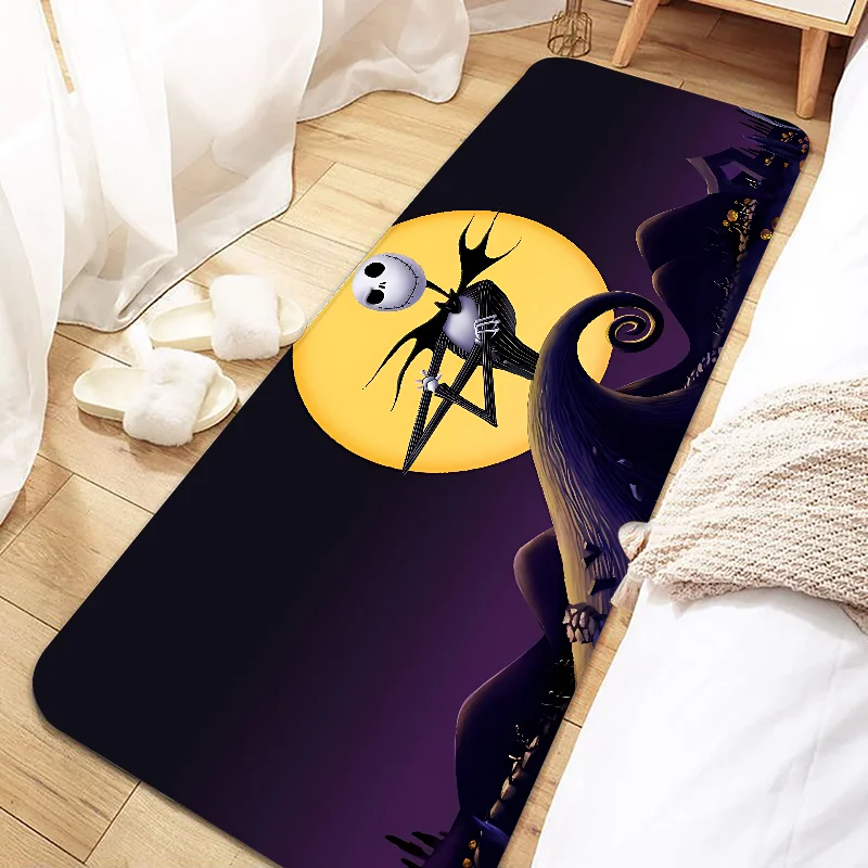 Jack Skellington Door Mat Entrance Non-slip Doormat Washable Kitchen Carpet Living Room Hallway Rugs Bathroom Bath Door Mats