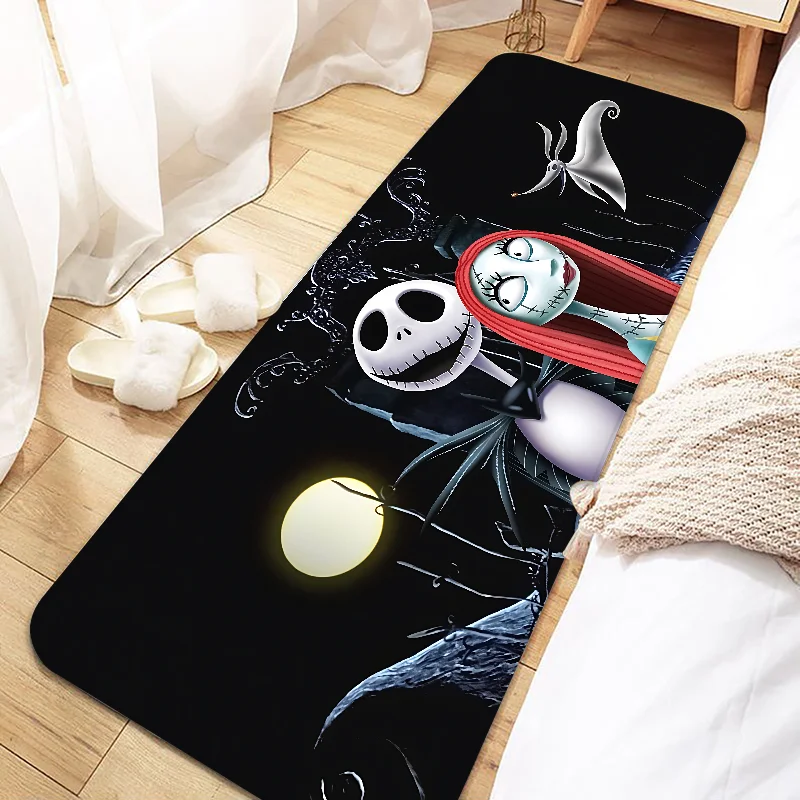 Jack Skellington Door Mat Entrance Non-slip Doormat Washable Kitchen Carpet Living Room Hallway Rugs Bathroom Bath Door Mats