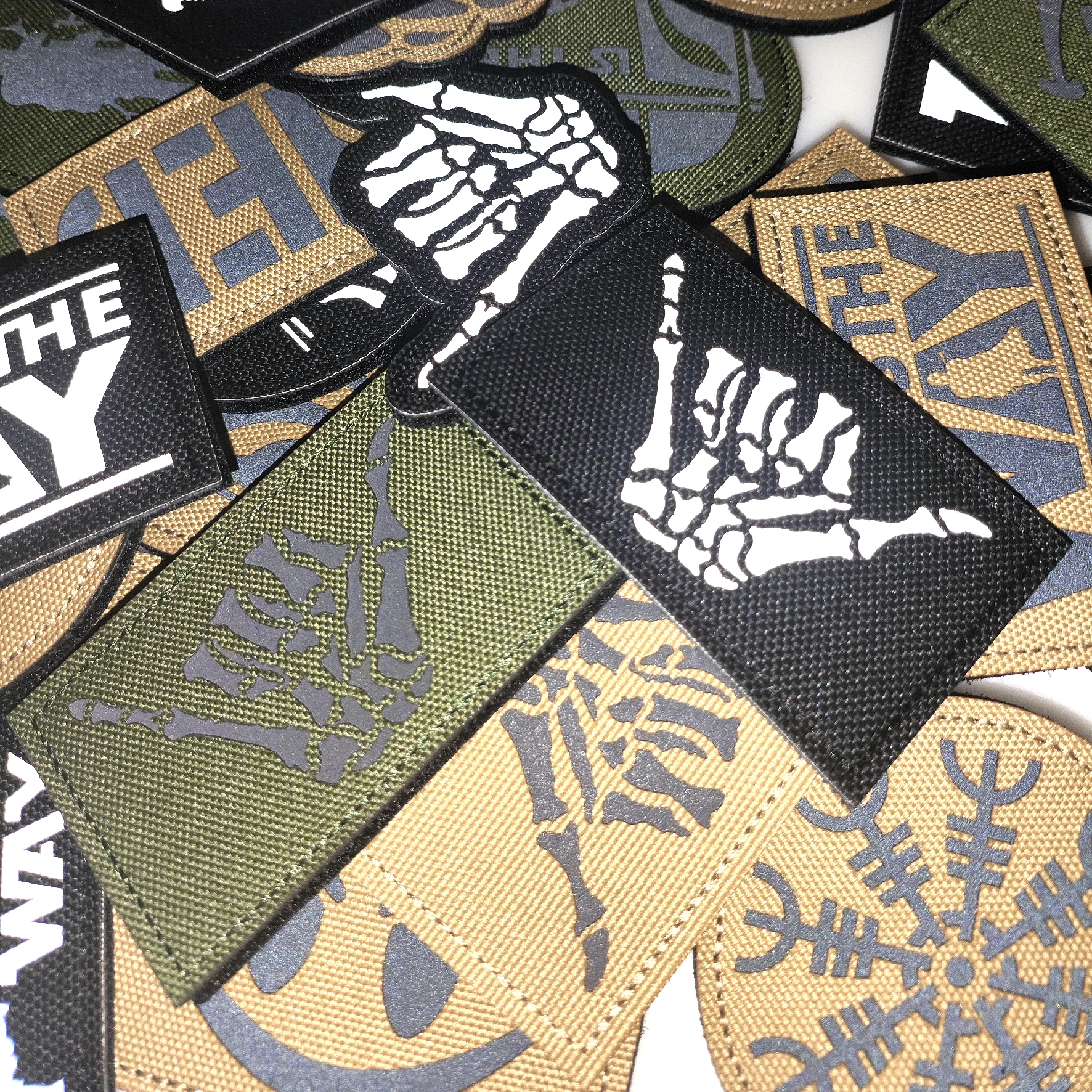 This is how WAY full helmet embroidered armband badge military stripes fastener hook and loop patch