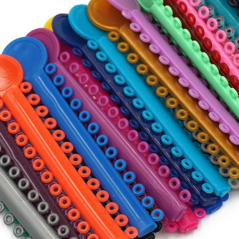 1040pcs 40Ties/set Dental Orthodontic Elastic Ligature Ties Bands For Dentist Braces Treatment Material