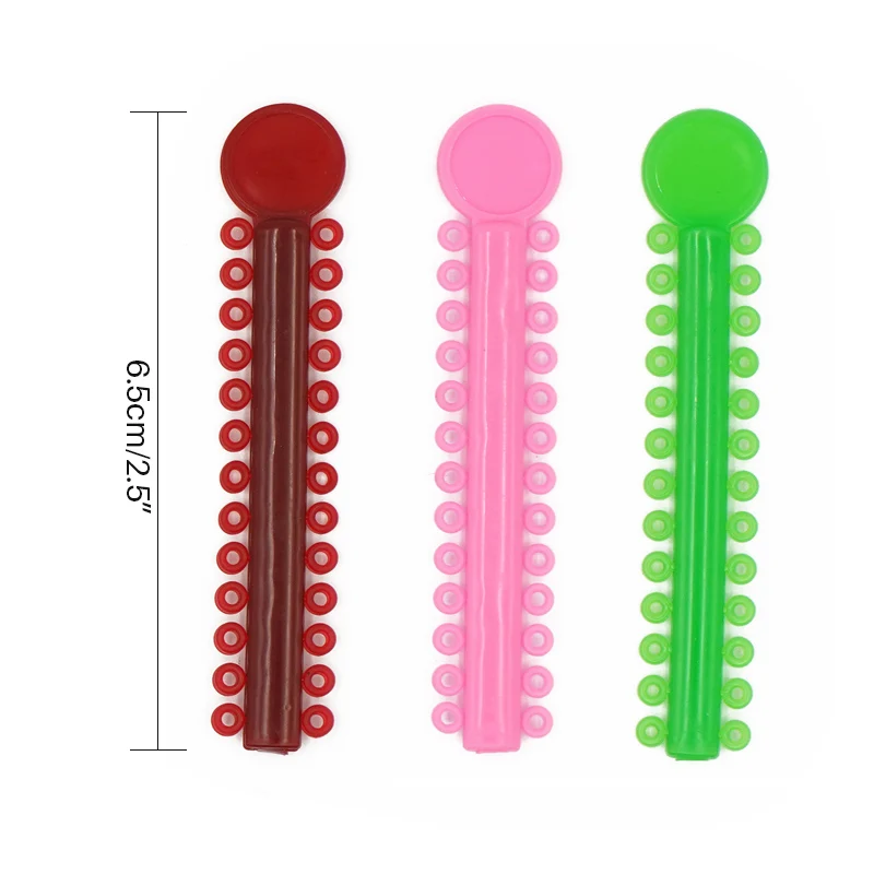 1040pcs 40Ties/set Dental Orthodontic Elastic Ligature Ties Bands For Dentist Braces Treatment Material