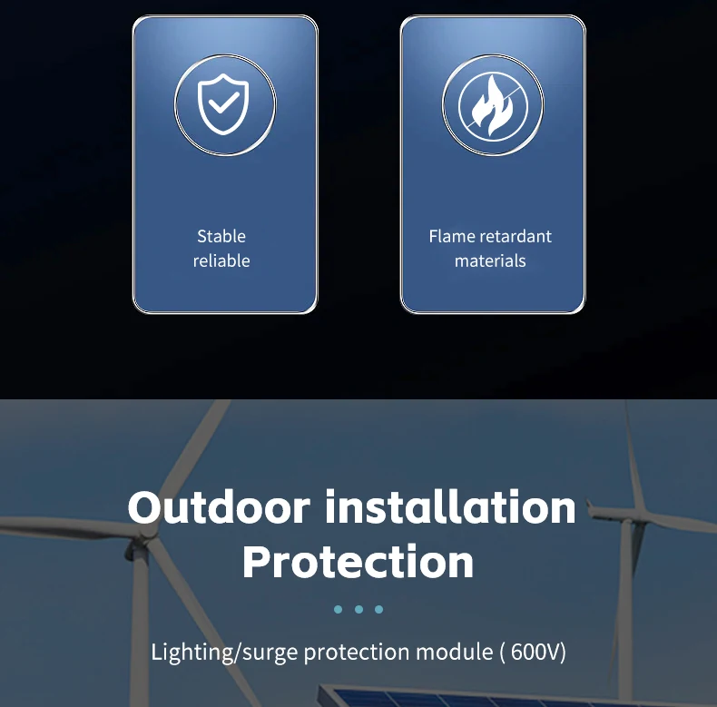 Solar Photovoltaic PV Combiner Box With Lightning Protection 2 Input 1 out DC 600V Fuse MCB SPD Waterproof Box IP65 Wholesale