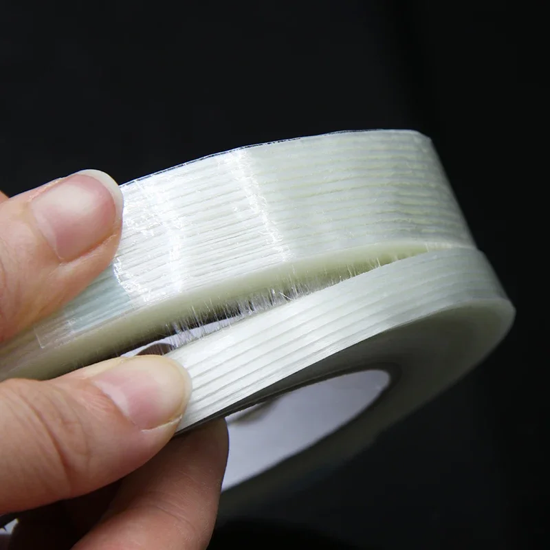 50M Grid Fiber Tape Toy Airplane Model Super Strong Mesh Single-Sided Tape Wear-Resistant Glass Fiber Strong Reinforced Tape