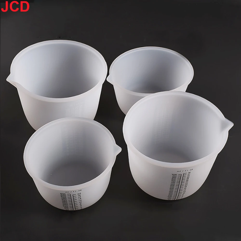 1000ml 600ml 450ml 350ml 250ml 100ml 30ml Measure Cup for Resin Supplies Silicone Measuring Cup for Resin Epoxy DIY Craft Tool