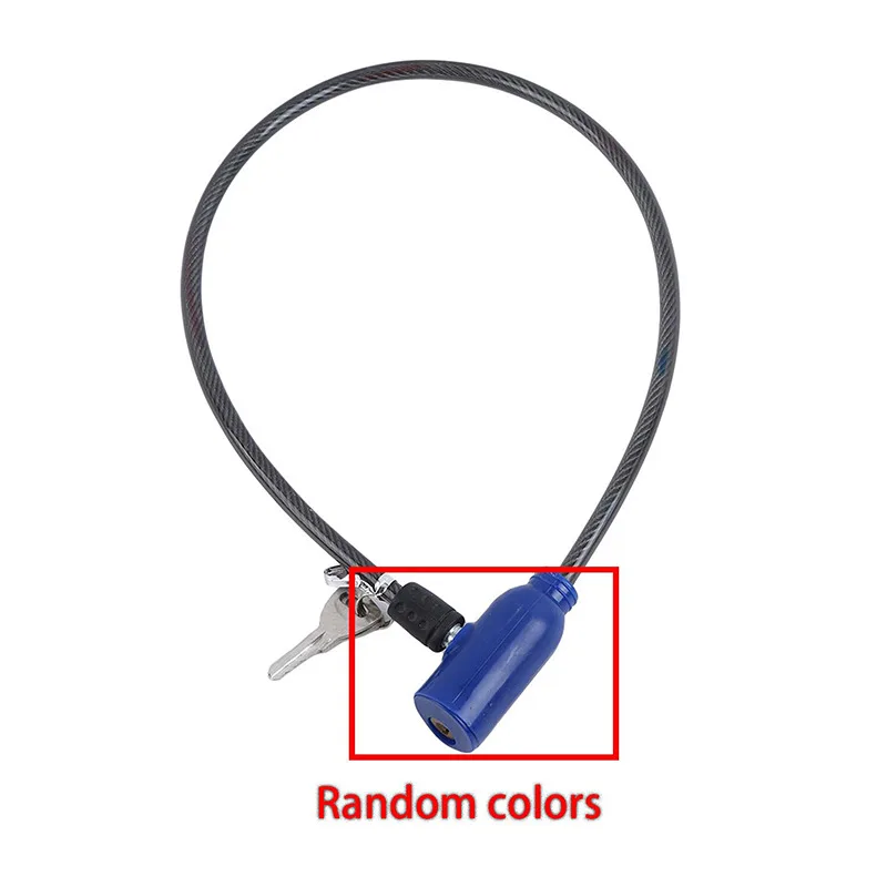 Universal Anti-Theft Bike Bicycle Lock Stainless Steel Cable Coil For Castle Motorcycle Cycle Mtb Bike Security Lock With 2 Key