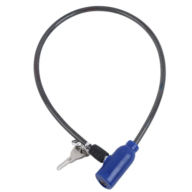 Universal Anti-Theft Bike Bicycle Lock Stainless Steel Cable Coil For Castle Motorcycle Cycle Mtb Bike Security Lock With 2 Key