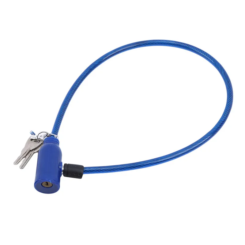 Universal Anti-Theft Bike Bicycle Lock Stainless Steel Cable Coil For Castle Motorcycle Cycle Mtb Bike Security Lock With 2 Key