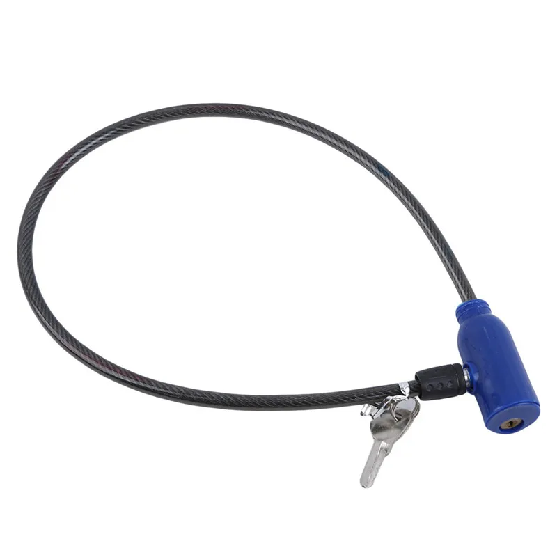 Universal Anti-Theft Bike Bicycle Lock Stainless Steel Cable Coil For Castle Motorcycle Cycle Mtb Bike Security Lock With 2 Key