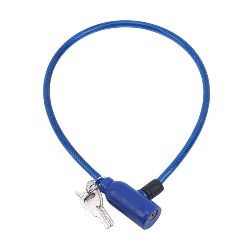 Universal Anti-Theft Bike Bicycle Lock Stainless Steel Cable Coil For Castle Motorcycle Cycle Mtb Bike Security Lock With 2 Key