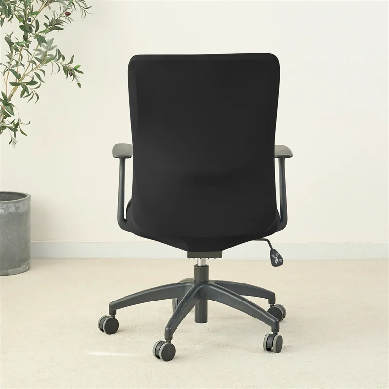 1PC Solid Color Office Armchair Cover Stretch Spandex Computer Chair Covers Lift Rotating Chair Case Funda Silla Escritorio