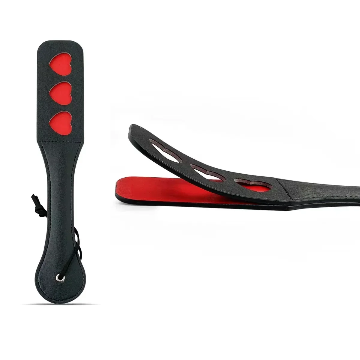 1pc PU Leather Riding Whip Portable Outdoor Game Durable Soft Handle Horse Riding Paddle Horse Racing Training Practice Tool