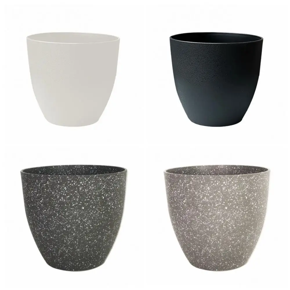 Frosted Imitation Stone Flower Pots Gardening Flowers Green Plant Pots European Style Thickened and Durable Plastic Flower Pots