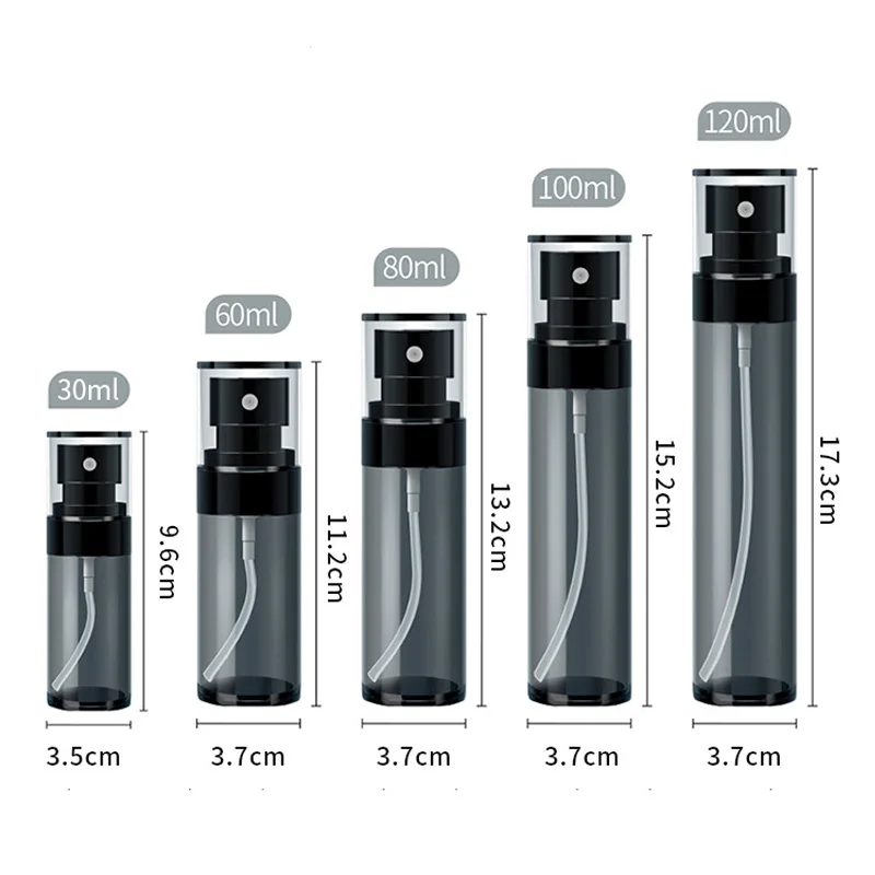 1Pcs 30/60/80/100/120ml Travelling Dispenser Bottle Makeup Alcohol Spray Bottle Face Hydration Portable Empty Bottle