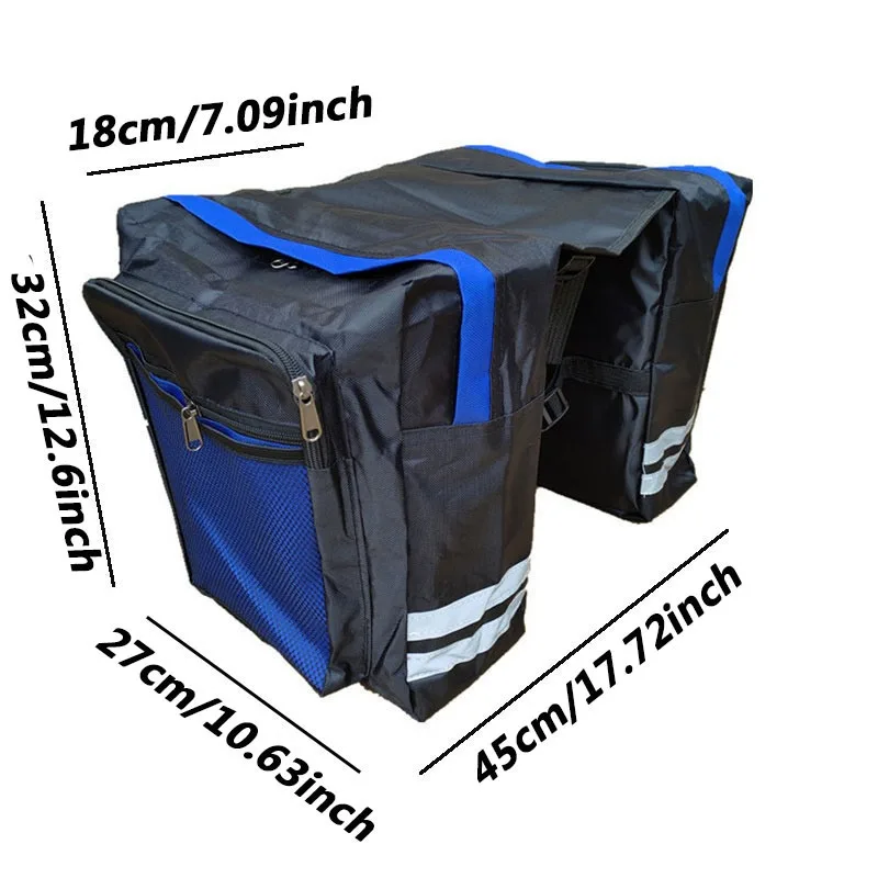 MTB Bicycle Carrier Bag Rear Rack Bike Trunk Bag Luggage Pannier Back Seat Double Side Cycling Bycicle Bag Durable Travel