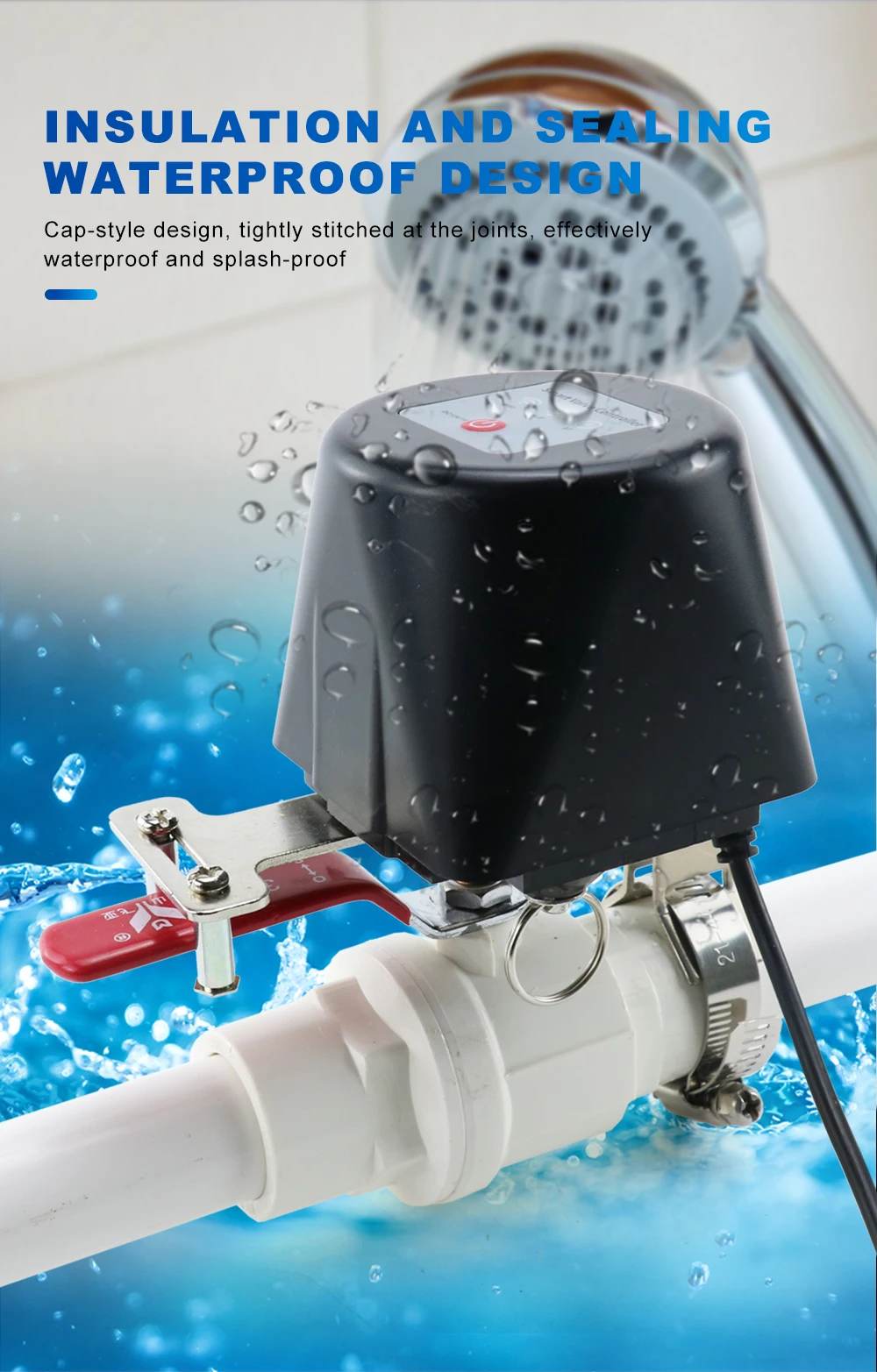 Zigbee Smart Gas Valve WIFI Garden Water Shut Off Timer Irrigation Controller with Alexa Google Assistant for TUYA app