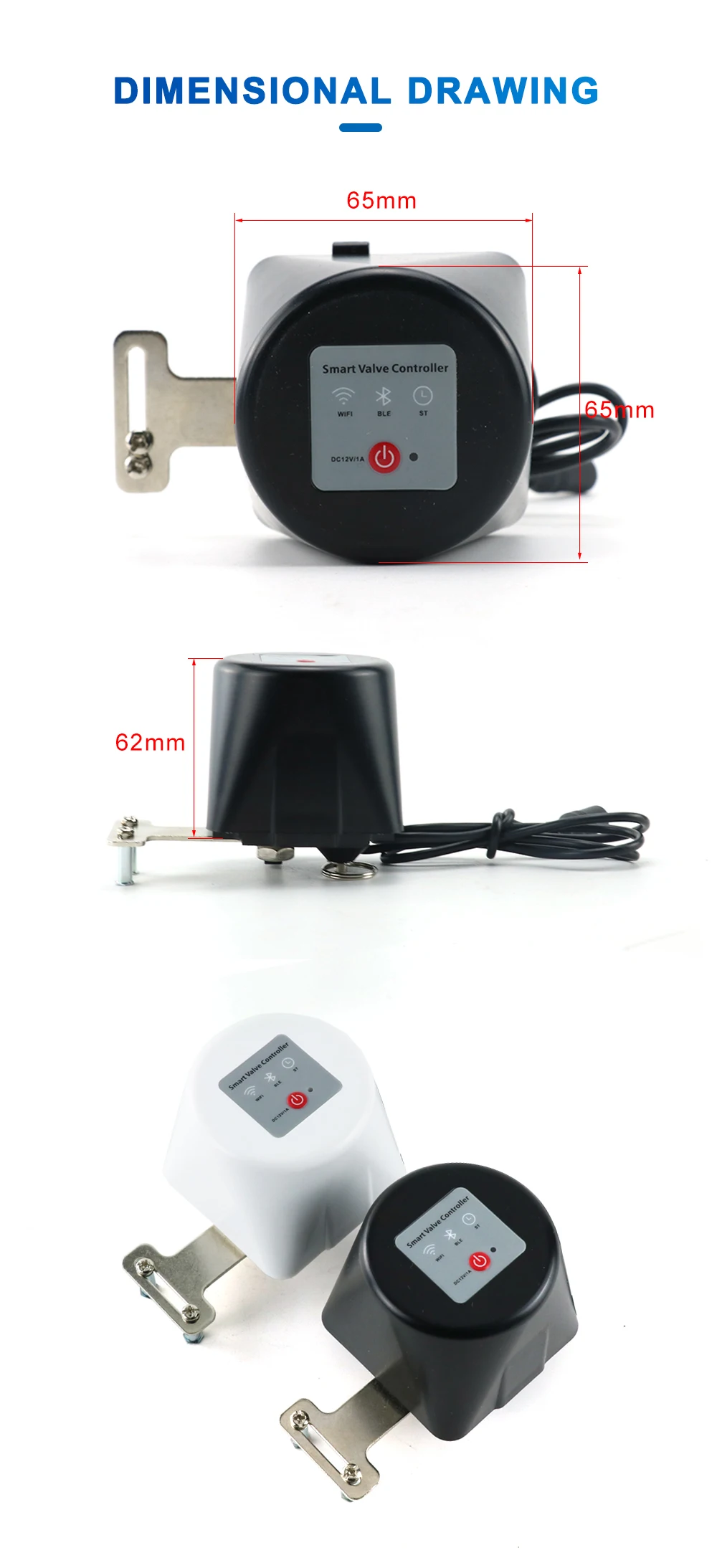 Zigbee Smart Gas Valve WIFI Garden Water Shut Off Timer Irrigation Controller with Alexa Google Assistant for TUYA app