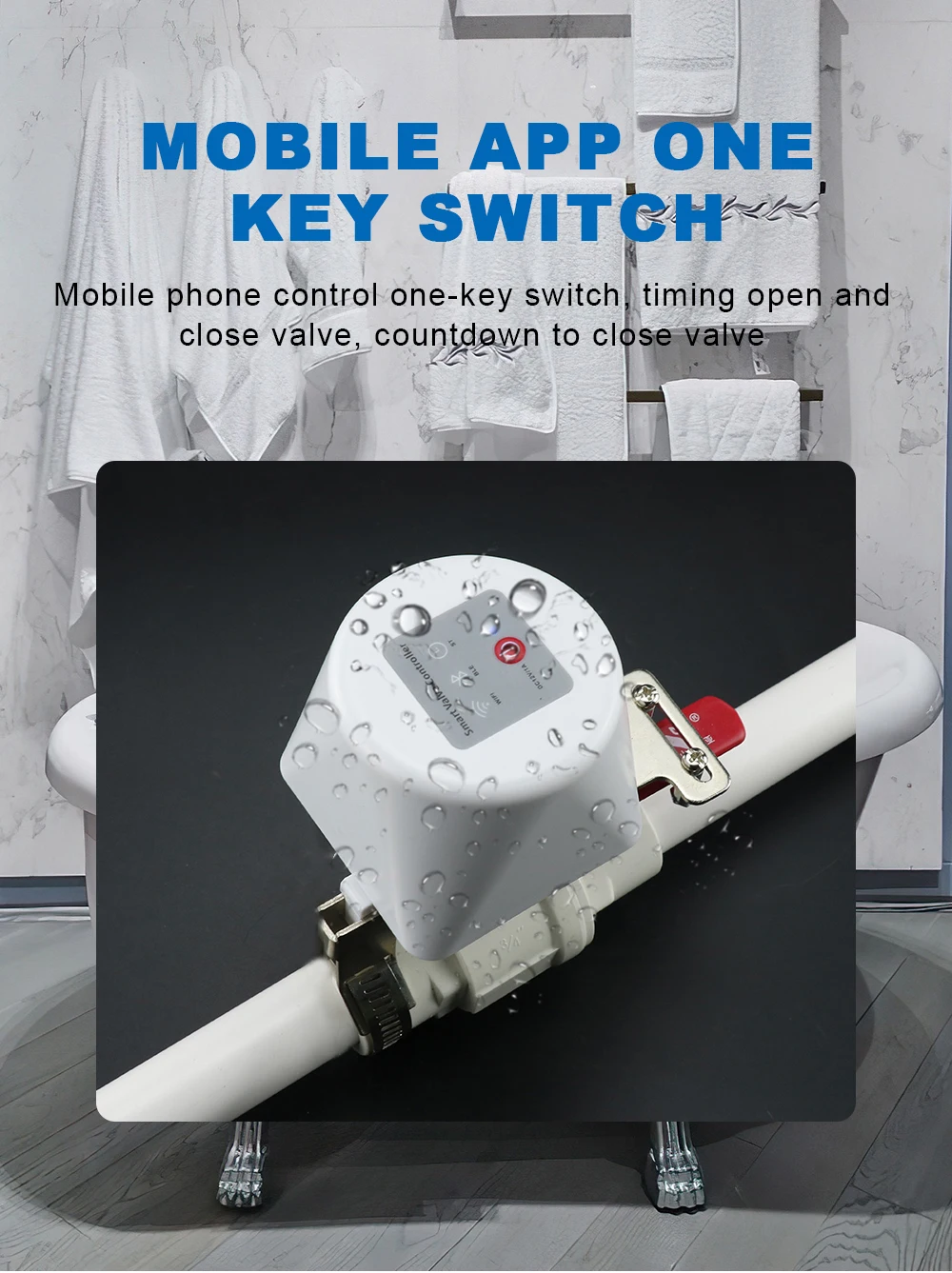 Zigbee Smart Gas Valve WIFI Garden Water Shut Off Timer Irrigation Controller with Alexa Google Assistant for TUYA app