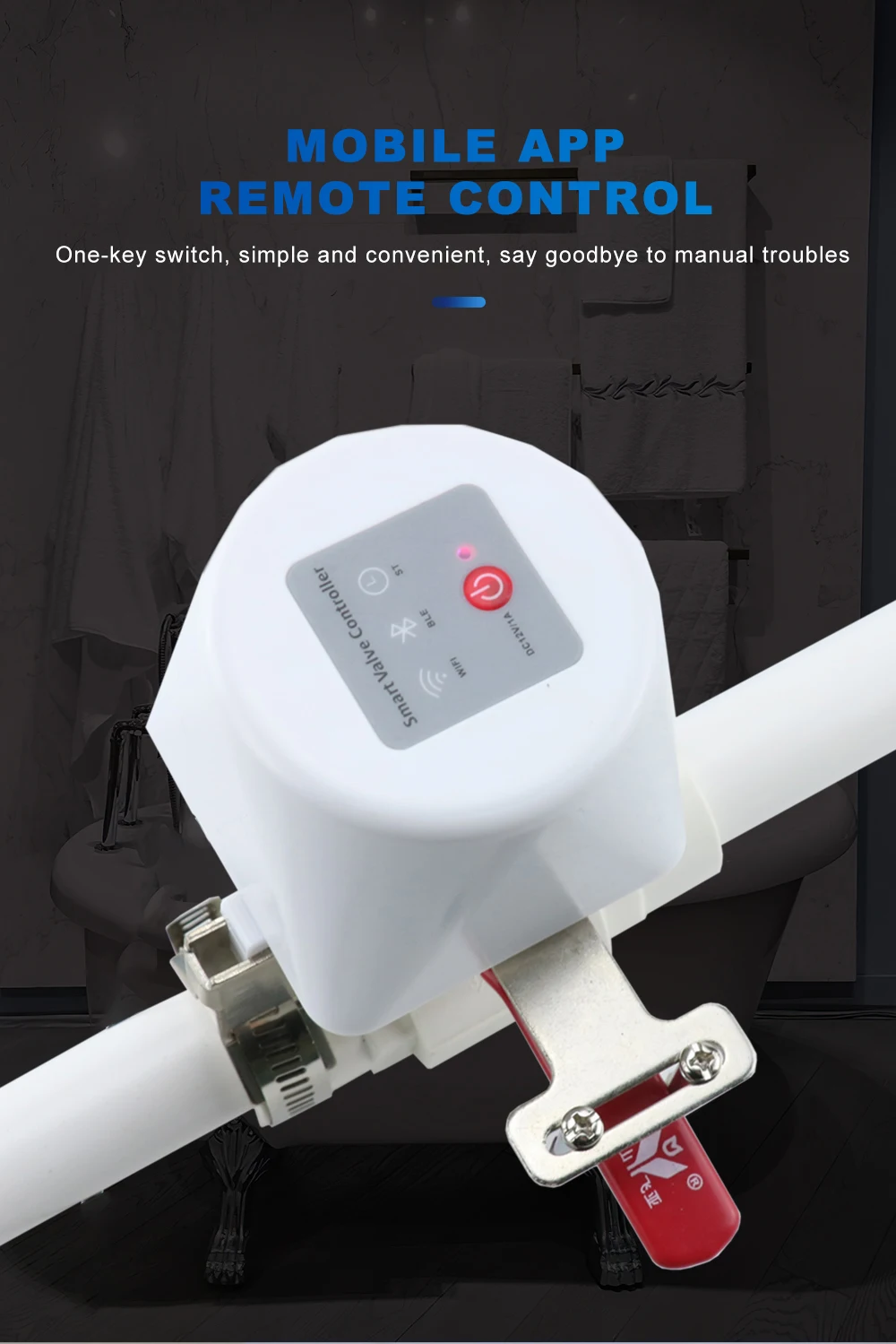 Zigbee Smart Gas Valve WIFI Garden Water Shut Off Timer Irrigation Controller with Alexa Google Assistant for TUYA app