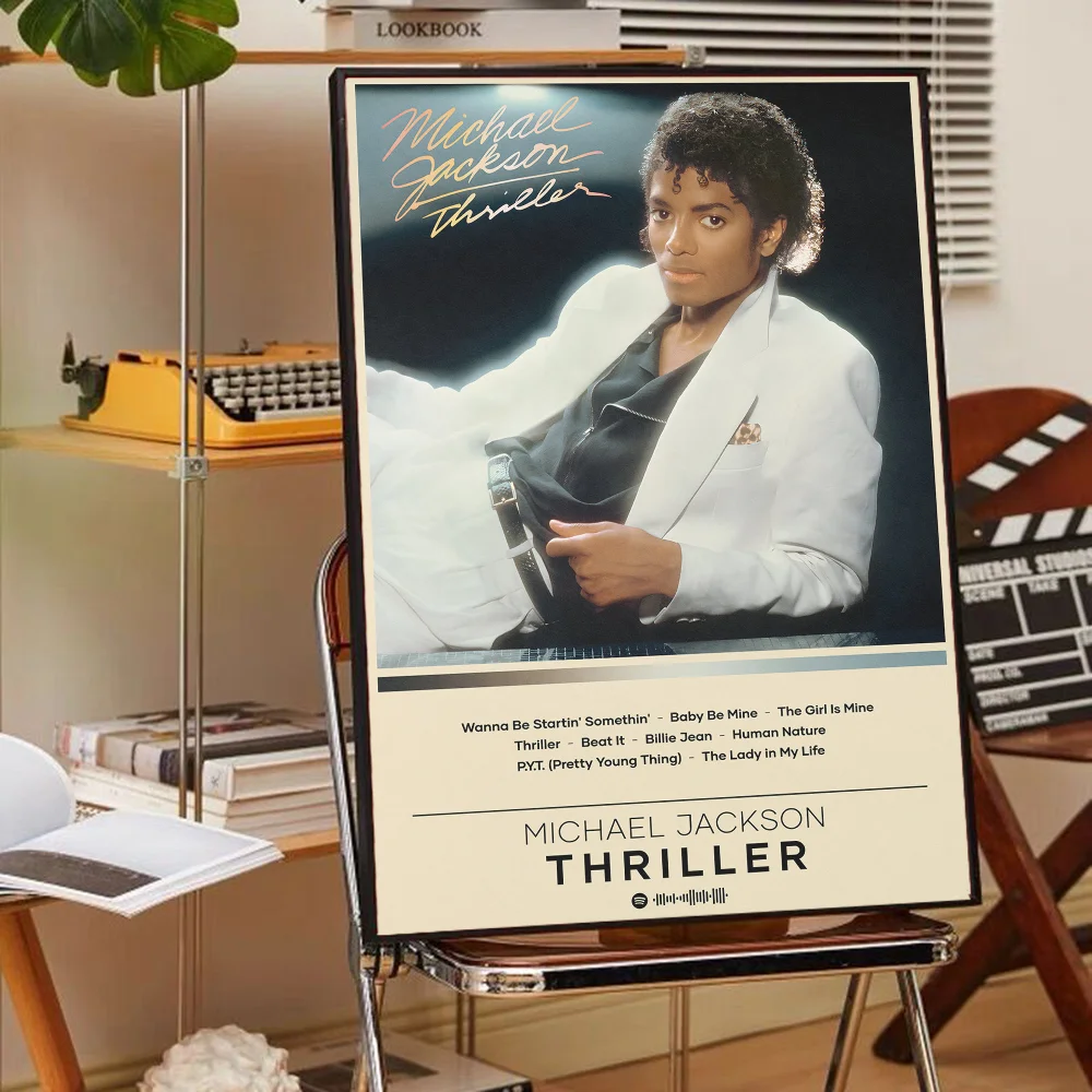 Michael Jackson Classic Vintage Posters Whitepaper Prints Posters Artwork Kawaii Room Decor