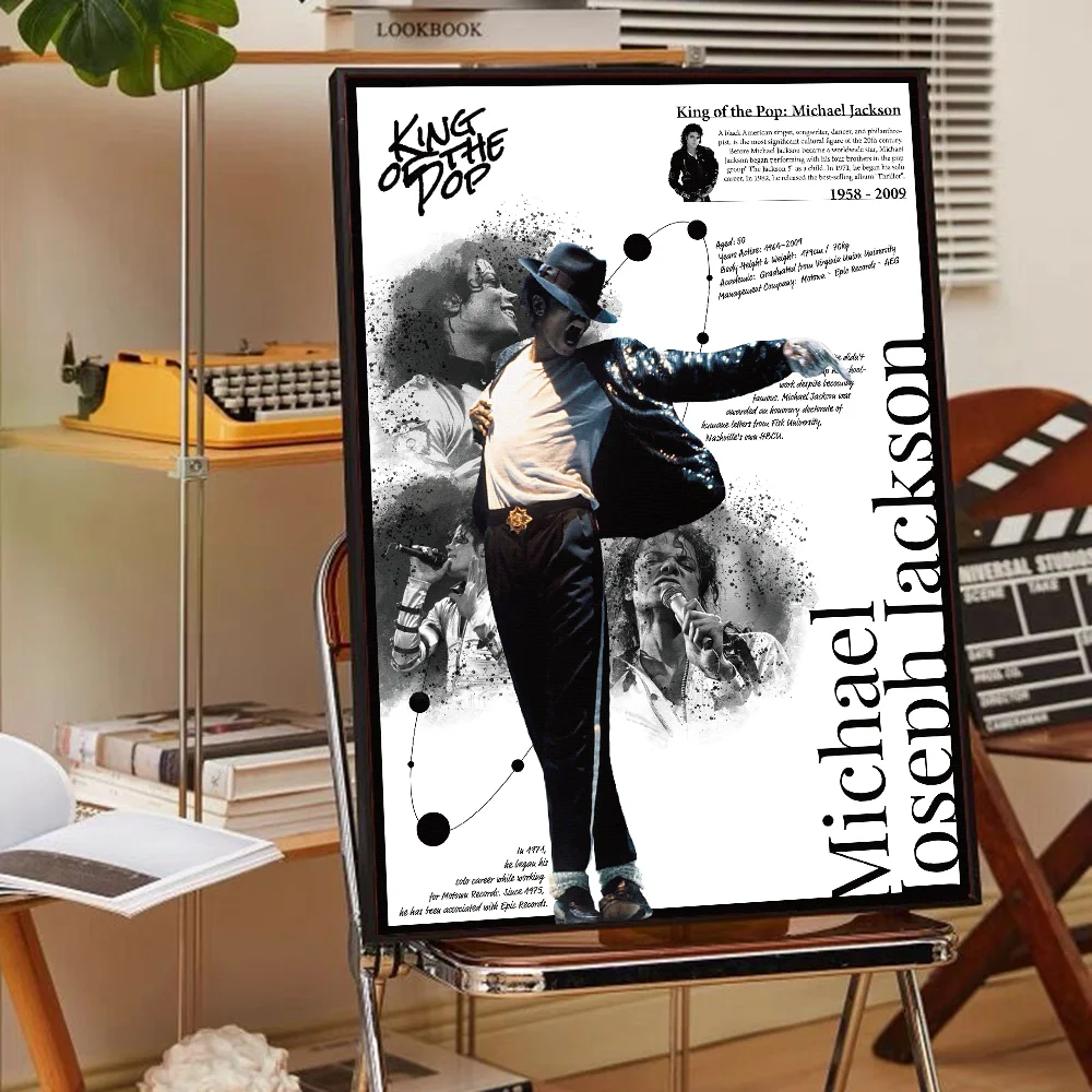 Michael Jackson Classic Vintage Posters Whitepaper Prints Posters Artwork Kawaii Room Decor