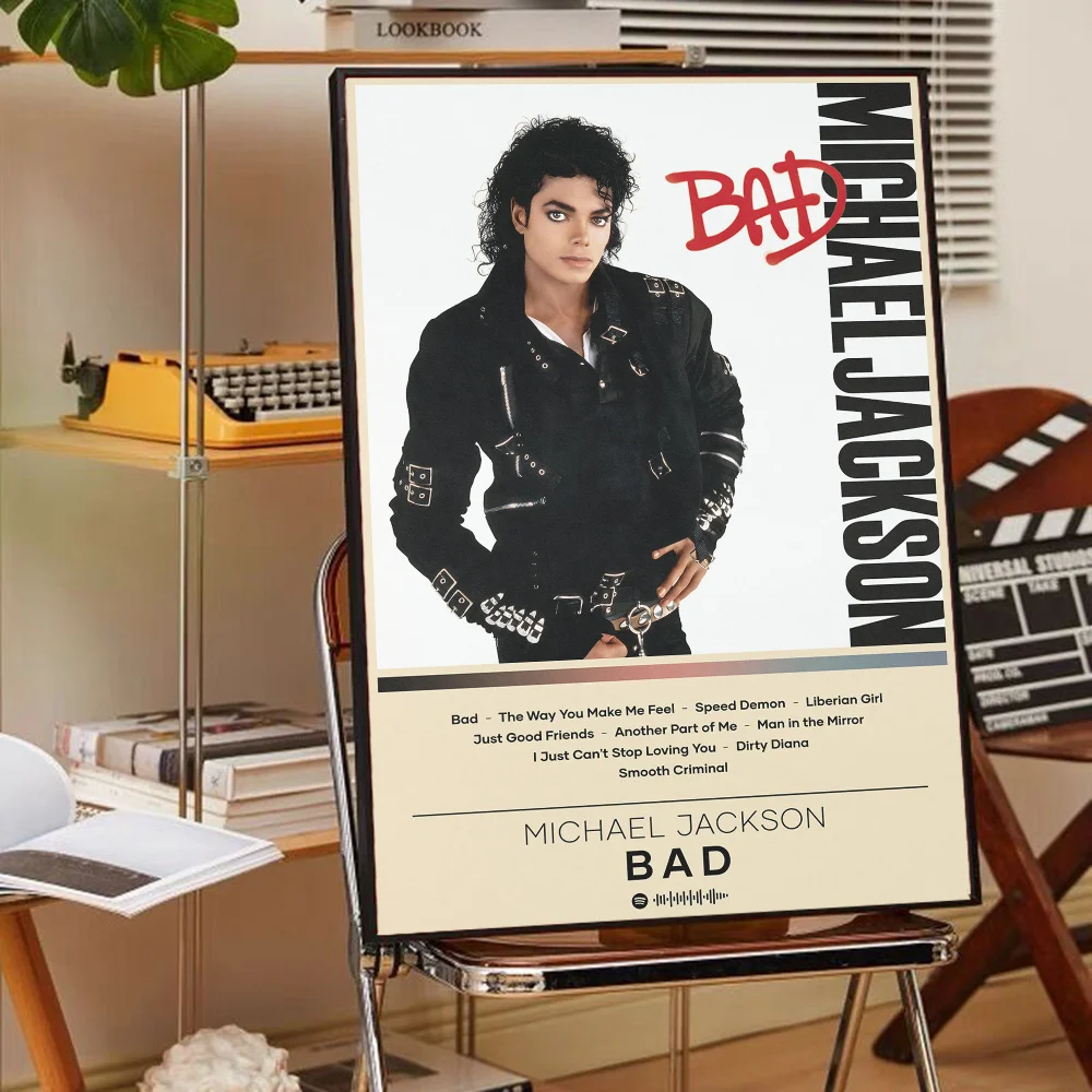 Michael Jackson Classic Vintage Posters Whitepaper Prints Posters Artwork Kawaii Room Decor