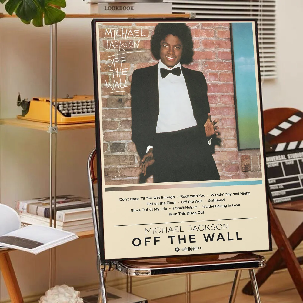 Michael Jackson Classic Vintage Posters Whitepaper Prints Posters Artwork Kawaii Room Decor