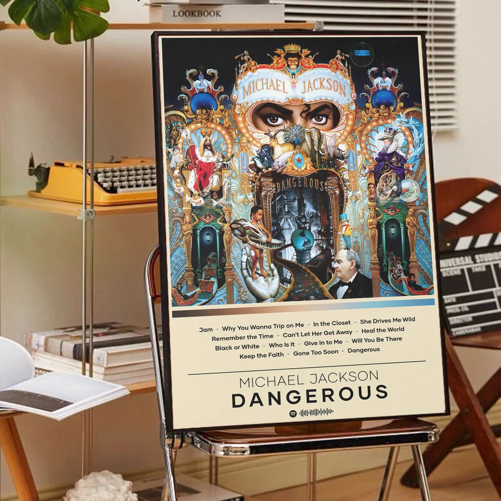 Michael Jackson Classic Vintage Posters Whitepaper Prints Posters Artwork Kawaii Room Decor