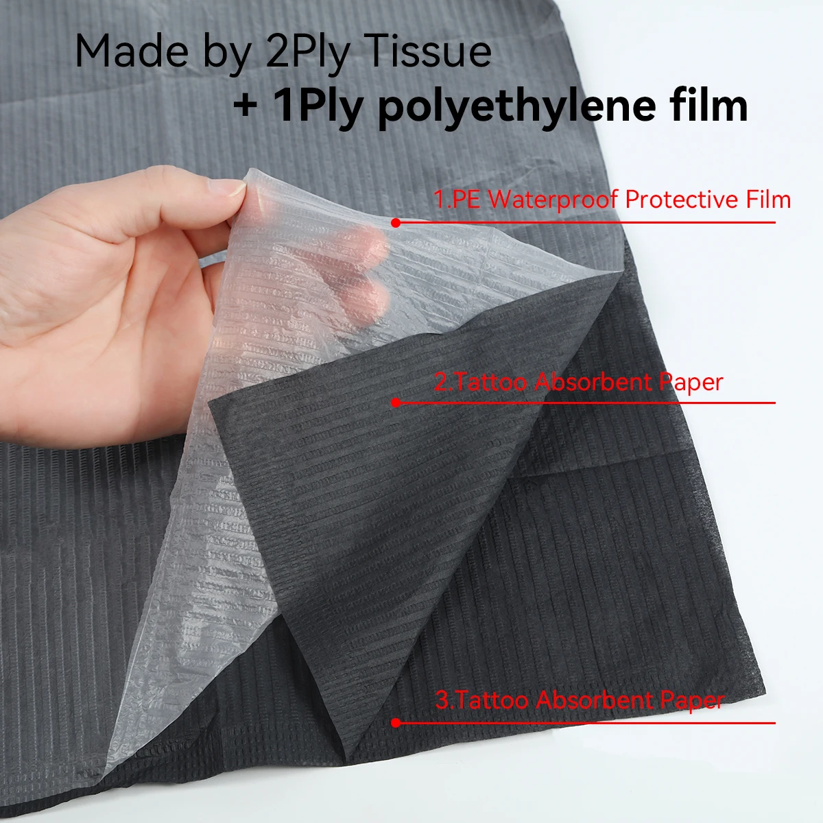 10/25/50/125PCS Disposable Tattoo Clean Pad Tattoo Bibs Table Covers Clean Patient Dental Napkins Tattoo Accessories
