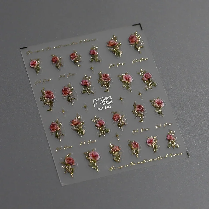1pcs 5D Kawaii Jelly Strawberry Nail Art Stickers Fashion Cartoon Fruit Nail Transfer Slider Decals DIY Decorations Accessories