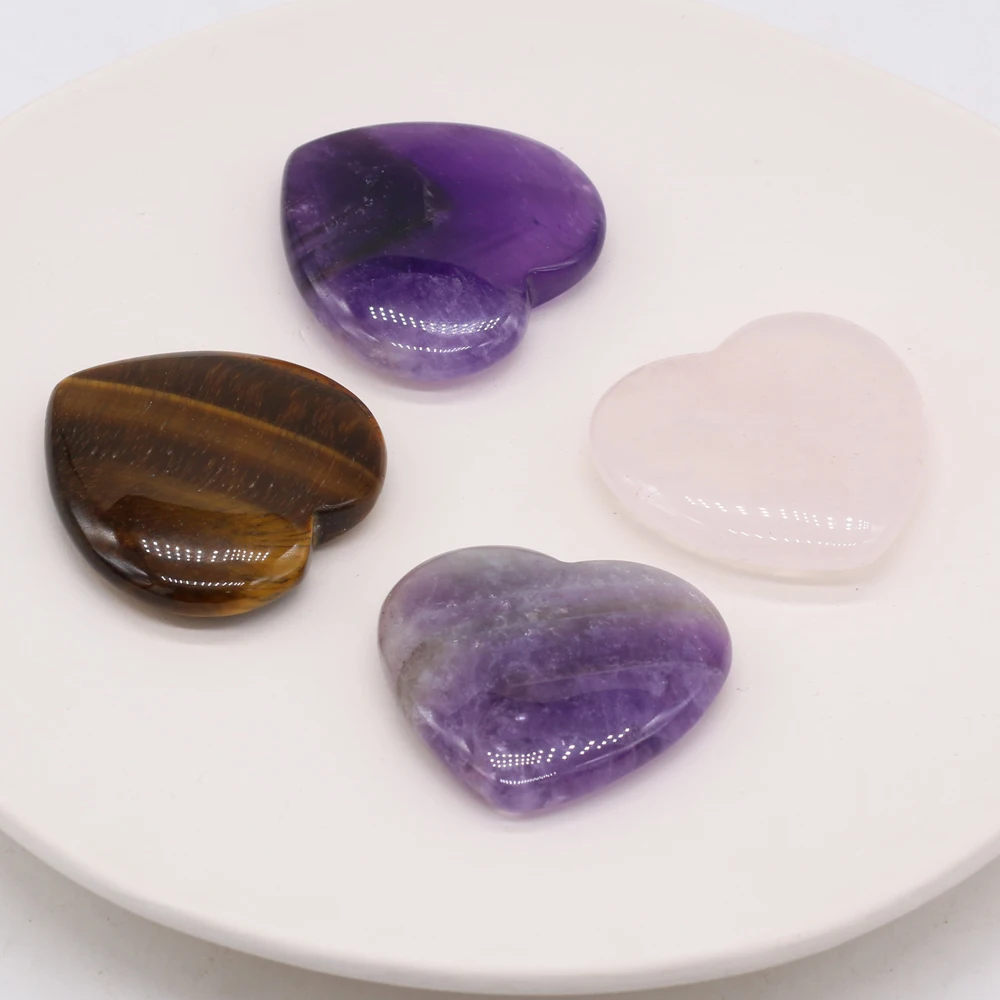 1pc 40mm Natural Stone Crystal Amethyst Quartz Living Room Ornament Love Thumb Stone Forgetfulness Stone Healing Stone Accessory